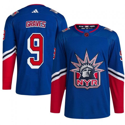 Adam Graves New York Rangers Men's Adidas Authentic Royal Reverse Retro 2.0 Jersey