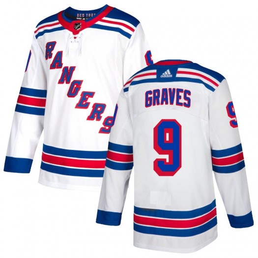 Adam Graves New York Rangers Youth Adidas Authentic White Jersey