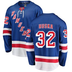 Adam Huska New York Rangers Youth Fanatics Branded Blue Breakaway Home Jersey