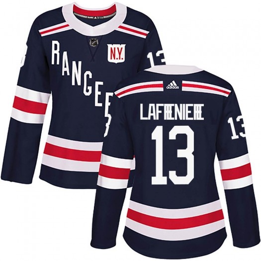 Alexis Lafreniere New York Rangers Women's Adidas Authentic Navy Blue 2018 Winter Classic Home Jersey