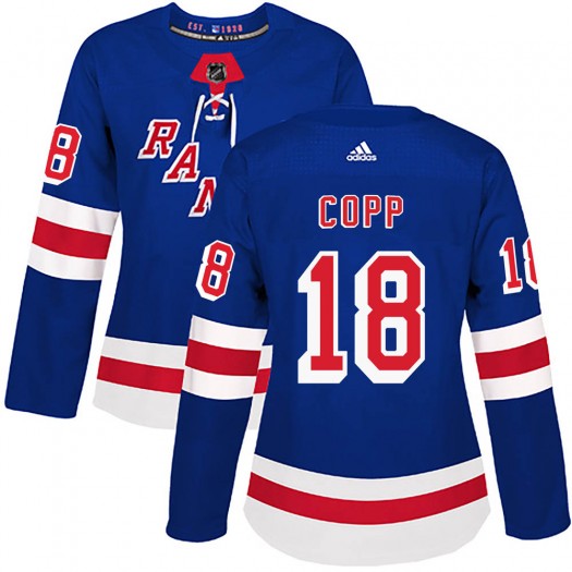 Andrew Copp New York Rangers Women's Adidas Authentic Royal Blue Home Jersey