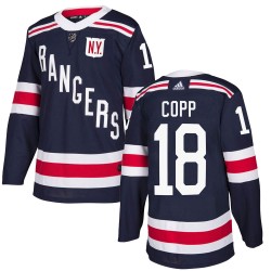 Andrew Copp New York Rangers Youth Adidas Authentic Navy Blue 2018 Winter Classic Home Jersey