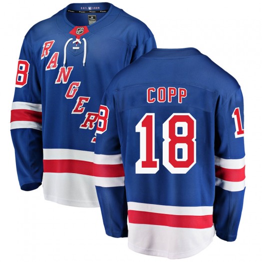 Andrew Copp New York Rangers Youth Fanatics Branded Blue Breakaway Home Jersey