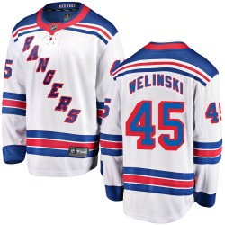 Andy Welinski New York Rangers Men's Fanatics Branded White Breakaway Away Jersey