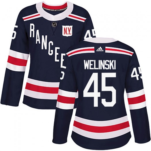 Andy Welinski New York Rangers Women's Adidas Authentic Navy Blue 2018 Winter Classic Home Jersey