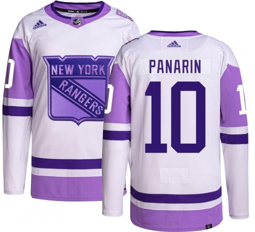 Artemi Panarin New York Rangers Men's Adidas Authentic Hockey Fights Cancer Jersey