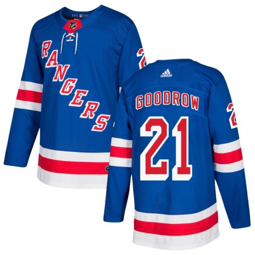 Barclay Goodrow New York Rangers Men's Adidas Authentic Royal Blue Home Jersey