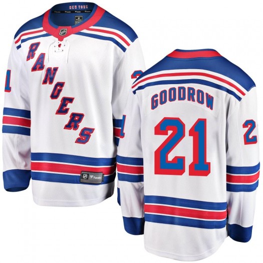Barclay Goodrow New York Rangers Men's Fanatics Branded White Breakaway Away Jersey