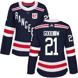 Barclay Goodrow New York Rangers Women's Adidas Authentic Navy Blue 2018 Winter Classic Home Jersey