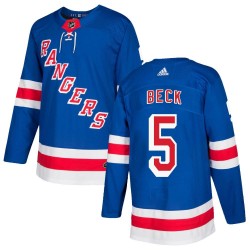 Barry Beck New York Rangers Men's Adidas Authentic Royal Blue Home Jersey
