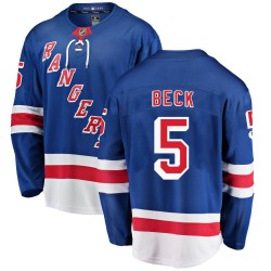 Barry Beck New York Rangers Men's Fanatics Branded Blue Breakaway Home Jersey
