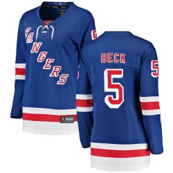 Barry Beck New York Rangers Women's Fanatics Branded Blue Breakaway Home Jersey
