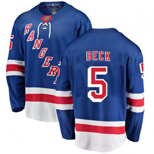 Barry Beck New York Rangers Youth Fanatics Branded Blue Breakaway Home Jersey