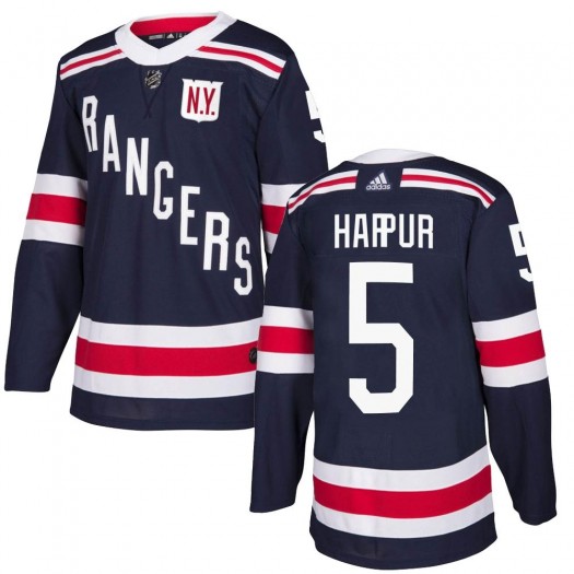 Ben Harpur New York Rangers Youth Adidas Authentic Navy Blue 2018 Winter Classic Home Jersey