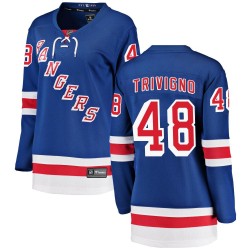 Bobby Trivigno New York Rangers Women's Fanatics Branded Blue Breakaway Home Jersey