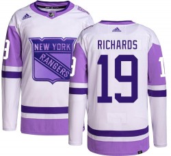 Brad Richards New York Rangers Youth Adidas Authentic Hockey Fights Cancer Jersey