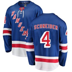 Braden Schneider New York Rangers Youth Fanatics Branded Blue Breakaway Home Jersey