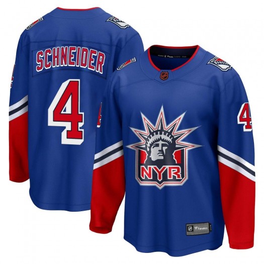 Braden Schneider New York Rangers Youth Fanatics Branded Royal Breakaway Special Edition 2.0 Jersey