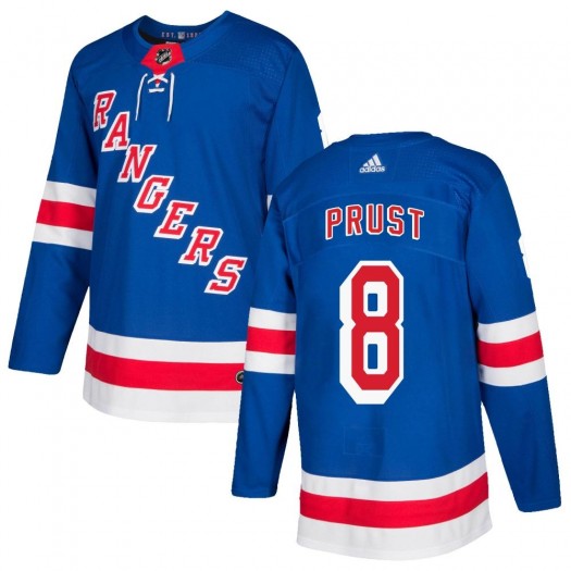 Brandon Prust New York Rangers Youth Adidas Authentic Royal Blue Home Jersey