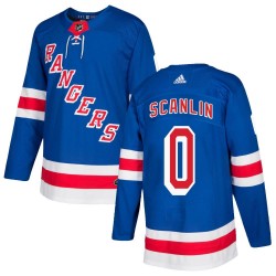Brandon Scanlin New York Rangers Men's Adidas Authentic Royal Blue Home Jersey