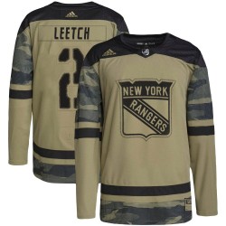Brian Leetch New York Rangers Youth Adidas Authentic Camo Military Appreciation Practice Jersey