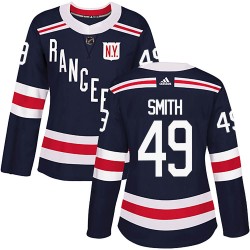 C.J. Smith New York Rangers Women's Adidas Authentic Navy Blue 2018 Winter Classic Home Jersey