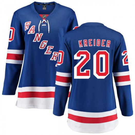 Chris Kreider New York Rangers Women's Fanatics Branded Blue Home Breakaway Jersey