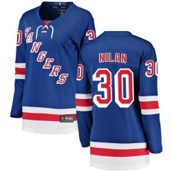 Chris Nilan New York Rangers Women's Fanatics Branded Blue Breakaway Home Jersey