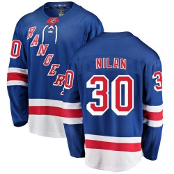 Chris Nilan New York Rangers Youth Fanatics Branded Blue Breakaway Home Jersey