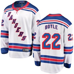 Dan Boyle New York Rangers Men's Fanatics Branded White Breakaway Away Jersey