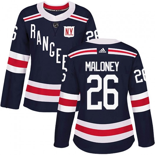 Dave Maloney New York Rangers Women's Adidas Authentic Navy Blue 2018 Winter Classic Home Jersey