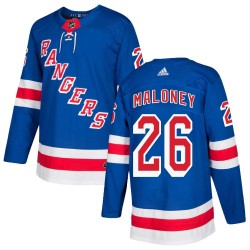 Dave Maloney New York Rangers Youth Adidas Authentic Royal Blue Home Jersey