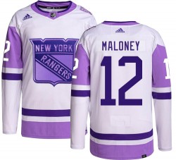 Don Maloney New York Rangers Men's Adidas Authentic Hockey Fights Cancer Jersey