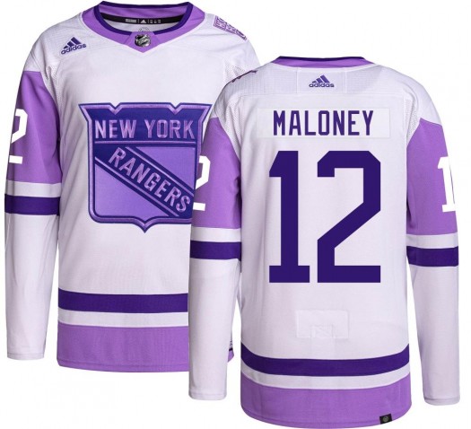 Don Maloney New York Rangers Youth Adidas Authentic Hockey Fights Cancer Jersey