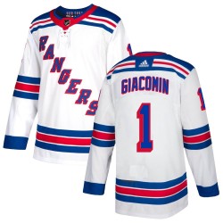 Eddie Giacomin New York Rangers Youth Adidas Authentic White Jersey