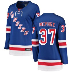 George Mcphee New York Rangers Women's Fanatics Branded Blue Breakaway Home Jersey
