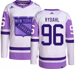 Gustav Rydahl New York Rangers Men's Adidas Authentic Hockey Fights Cancer Jersey