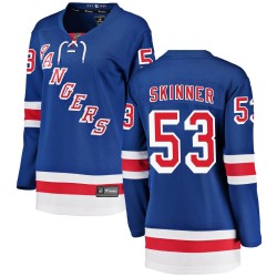 Hunter Skinner New York Rangers Women's Fanatics Branded Blue Breakaway Home Jersey