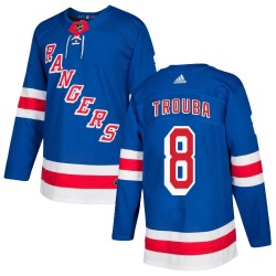 Jacob Trouba New York Rangers Youth Adidas Authentic Royal Blue Home Jersey