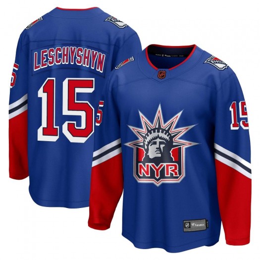 Jake Leschyshyn New York Rangers Youth Fanatics Branded Royal Breakaway Special Edition 2.0 Jersey