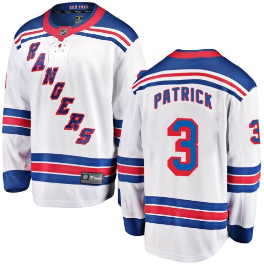 James Patrick New York Rangers Men's Fanatics Branded White Breakaway Away Jersey