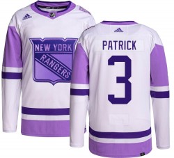 James Patrick New York Rangers Youth Adidas Authentic Hockey Fights Cancer Jersey