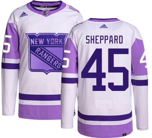 James Sheppard New York Rangers Men's Adidas Authentic Hockey Fights Cancer Jersey