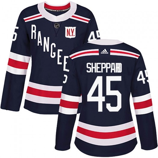 James Sheppard New York Rangers Women's Adidas Authentic Navy Blue 2018 Winter Classic Home Jersey