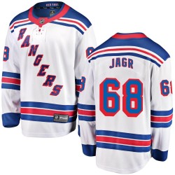 Jaromir Jagr New York Rangers Men's Fanatics Branded White Breakaway Away Jersey