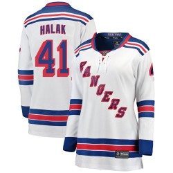 Jaroslav Halak New York Rangers Women's Fanatics Branded White Breakaway Away Jersey