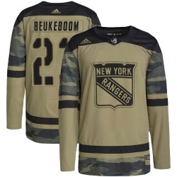 Jeff Beukeboom New York Rangers Men's Adidas Authentic Camo Military Appreciation Practice Jersey