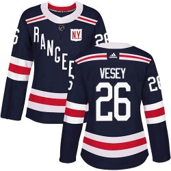 Jimmy Vesey New York Rangers Women's Adidas Authentic Navy Blue 2018 Winter Classic Home Jersey