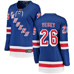 Jimmy Vesey New York Rangers Women's Fanatics Branded Blue Breakaway Home Jersey
