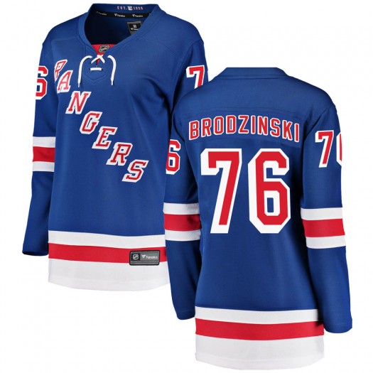 Jonny Brodzinski New York Rangers Women's Fanatics Branded Blue Breakaway Home Jersey